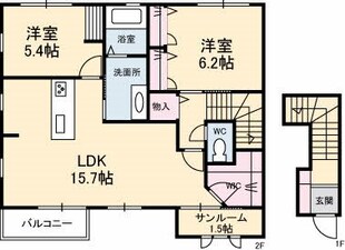 ブランシェ川内　III番館の物件間取画像